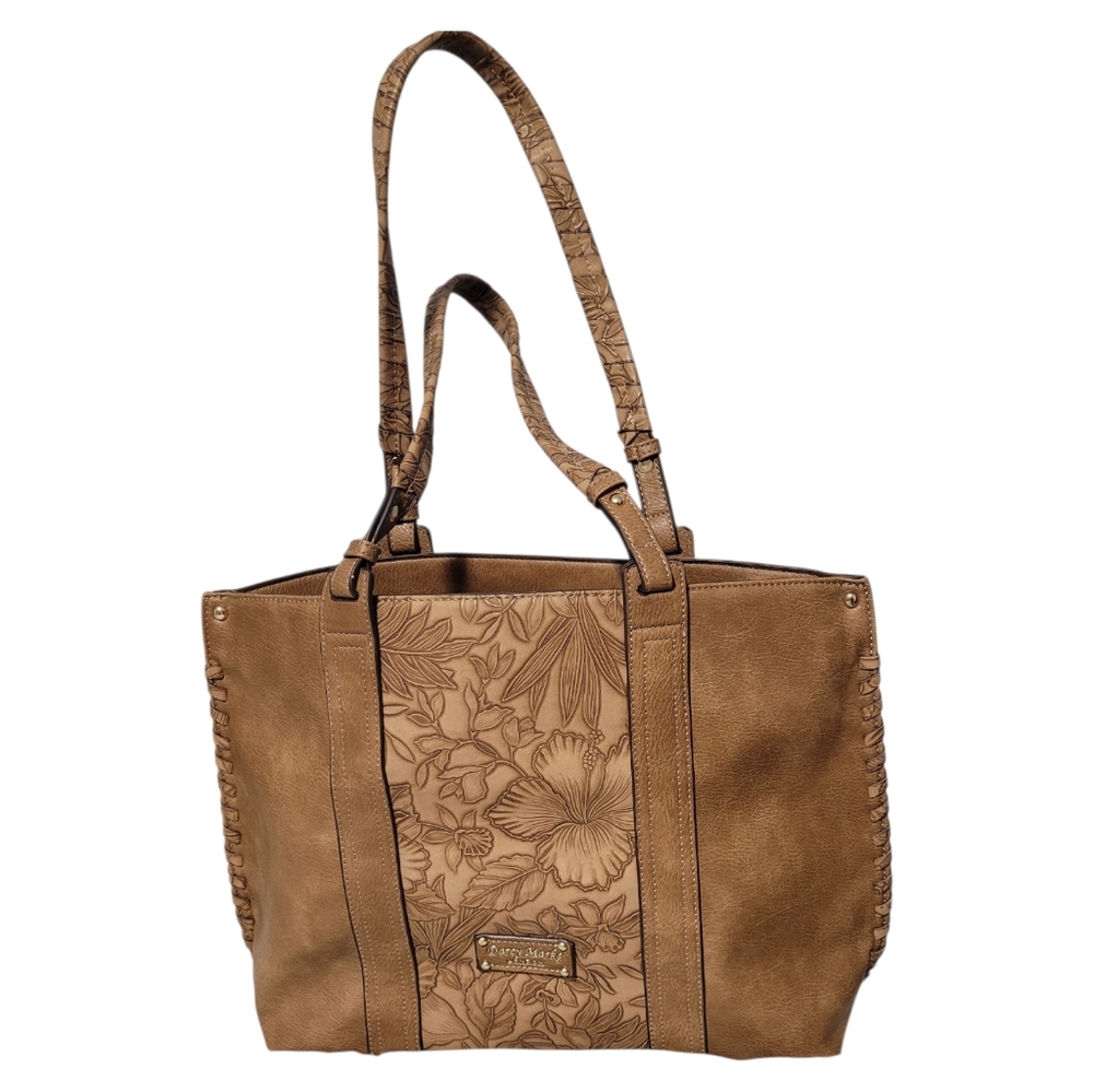 Darcy Marks London Vegan Leather Embossed Shoulder Bag